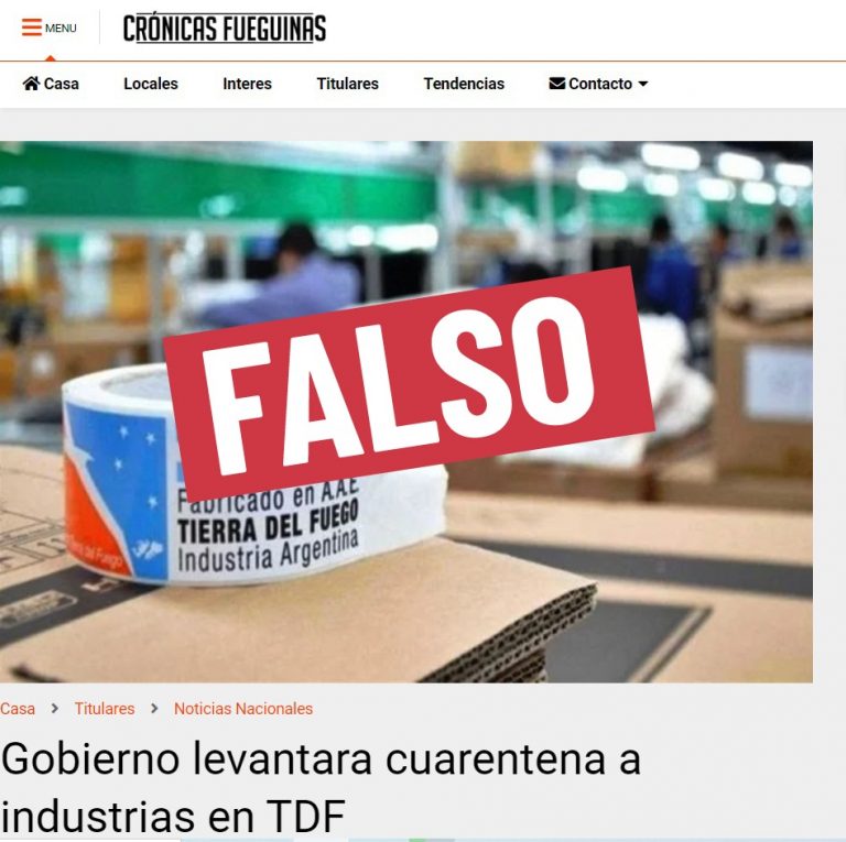 Desde el Gobierno advierten sobre la circulación de noticias falsas: “La cuarentena continúa vigente”