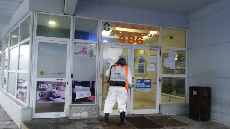 Ushuaia: La Municipalidad lleva adelante intensos trabajos de desinfección en toda la cuidad