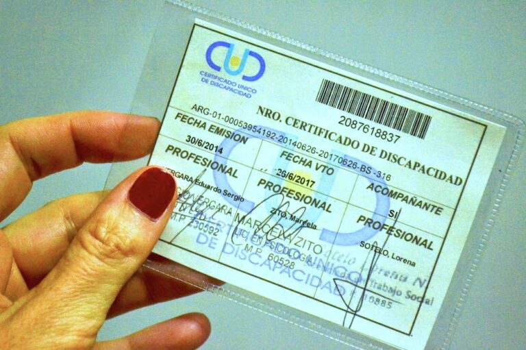 La Agencia Nacional de Discapacidad prorroga por un año el vencimiento de los Certificados Únicos de Discapacidad