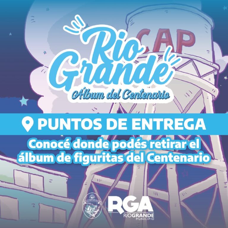 Comienza el operativo de entrega del álbum de figuritas del centenario de Río Grande