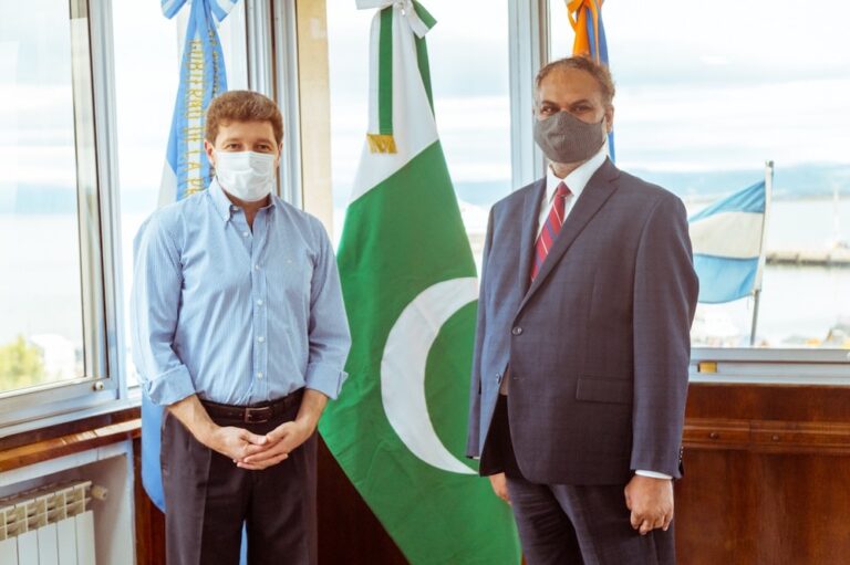 Melella recibió al embajador de de la República Islámica de Pakistán, Muhammad Khalid Ejaz