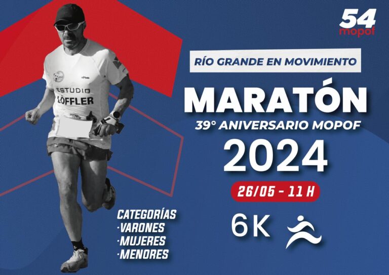 El MPF cumple 39 años y lo celebra con una maratón de 6 kilómetros en la ciudad de Río Grande el 26 de mayo